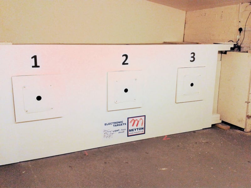 Three lanes of Meyton Electronic Targets